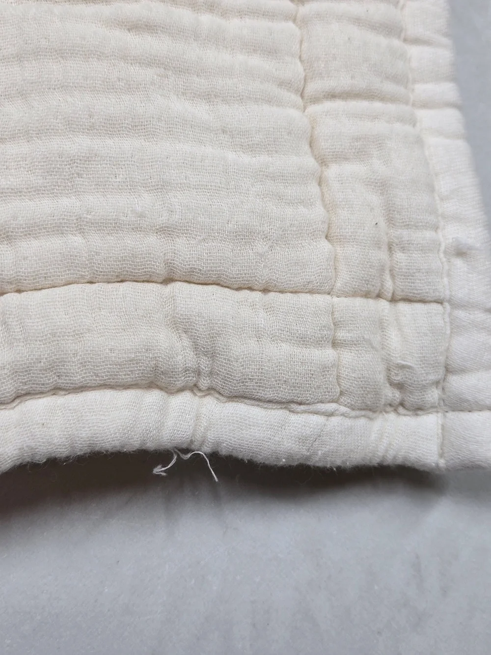 QUINCE Organic Cotton Gauze Box Quilt Set King/Cal King Undyed 9783